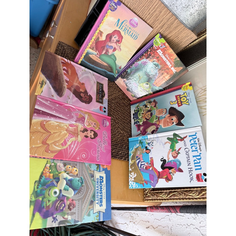 Disney Wonderful World of Reading Book Bundle 7 Hardcover Toy Story Monsters Inc